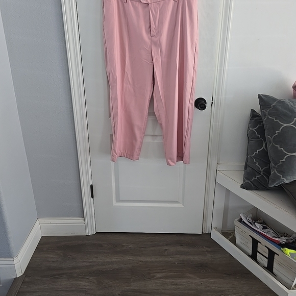 Pink Tailored Pantsuit with Relaxed Blazer - Picture 6 of 14